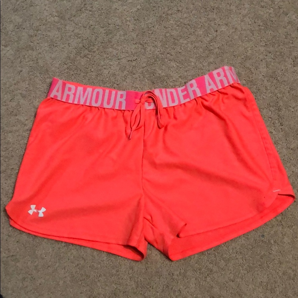 Pink Under Armor Athletic Shorts